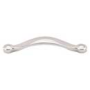 Top Knobs [M1263] Die Cast Zinc Cabinet Pull Handle - Saddle Series - Oversized - Polished Nickel Finish - 5 1/16" C/C - 5 3/4" L