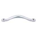 Top Knobs [M1931] Die Cast Zinc Cabinet Pull Handle - Saddle Series - Oversized - Polished Chrome Finish - 5 1/16&quot; C/C - 5 3/4&quot; L