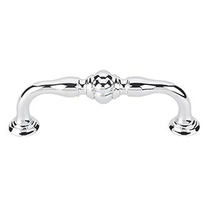 Top Knobs [TK692PC] Die Cast Zinc Cabinet Pull Handle - Allington Series - Standard Size - Polished Chrome Finish - 3 3/4" C/C - 4 1/2" L