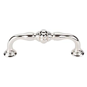 Top Knobs [TK692PN] Die Cast Zinc Cabinet Pull Handle - Allington Series - Standard Size - Polished Nickel Finish - 3 3/4" C/C - 4 1/2" L