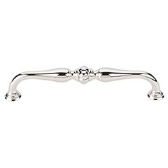 Top Knobs [TK694PN] Die Cast Zinc Cabinet Pull Handle - Allington Series - Oversized - Polished Nickel Finish - 6 5/16" C/C - 7" L