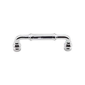Top Knobs [TK883PC] Die Cast Zinc Cabinet Pull Handle - Brixton Series - Standard Size - Polished Chrome Finish - 3 3/4" C/C - 4 3/8" L