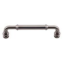 Top Knobs [TK884AG] Die Cast Zinc Cabinet Pull Handle - Brixton Series - Oversized - Ash Gray Finish - 5 1/16" C/C - 5 5/8" L