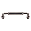 Top Knobs [TK884AG] Die Cast Zinc Cabinet Pull Handle - Brixton Series - Oversized - Ash Gray Finish - 5 1/16&quot; C/C - 5 5/8&quot; L