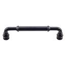 Top Knobs [TK884BLK] Die Cast Zinc Cabinet Pull Handle - Brixton Series - Oversized - Flat Black Finish - 5 1/16" C/C - 5 5/8" L