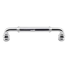 Top Knobs [TK884PC] Die Cast Zinc Cabinet Pull Handle - Brixton Series - Oversized - Polished Chrome Finish - 5 1/16&quot; C/C - 5 5/8&quot; L