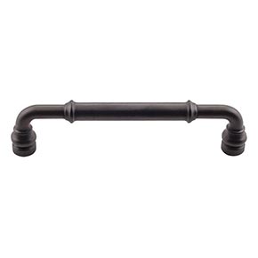 Top Knobs [TK884SAB] Die Cast Zinc Cabinet Pull Handle - Brixton Series - Oversized - Sable Finish - 5 1/16" C/C - 5 5/8" L