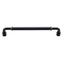 Top Knobs [TK886BLK] Die Cast Zinc Cabinet Pull Handle - Brixton Series - Oversized - Flat Black Finish - 7 9/16" C/C - 8 3/16" L