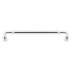 Top Knobs [TK886PN] Die Cast Zinc Cabinet Pull Handle - Brixton Series - Oversized - Polished Nickel Finish - 7 9/16" C/C - 8 3/16" L
