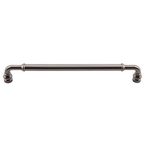 Top Knobs [TK887AG] Die Cast Zinc Cabinet Pull Handle - Brixton Series - Oversized - Ash Gray Finish - 8 13/16" C/C - 9 1/2" L