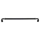 Top Knobs [TK888BLK] Die Cast Zinc Cabinet Pull Handle - Brixton Series - Oversized - Black Finish - 12" C/C - 12 1/4" L