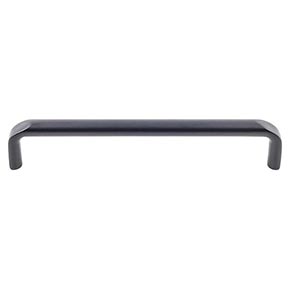 Top Knobs [TK874BLK] Die Cast Zinc Cabinet Pull Handle - Exeter Series - Oversized - Flat Black Finish - 6 5/16" C/C - 6 5/8" L