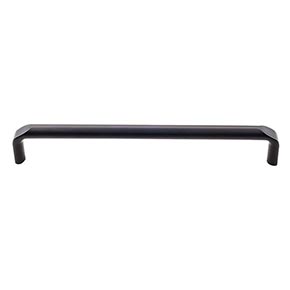 Top Knobs [TK875BLK] Die Cast Zinc Cabinet Pull Handle - Exeter Series - Oversized - Flat Black Finish - 7 9/16" C/C - 7 7/8" L