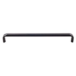 Top Knobs [TK876BLK] Die Cast Zinc Cabinet Pull Handle - Exeter Series - Oversized - Flat Black Finish - 8 13/16" C/C - 9 1/8" L