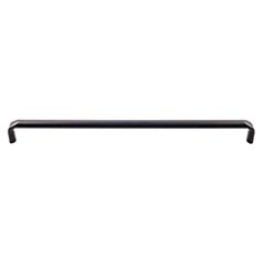 Top Knobs [TK877BLK] Die Cast Zinc Cabinet Pull Handle - Exeter Series - Oversized - Flat Black Finish - 12&quot; C/C - 12 5/16&quot; L