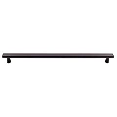 Top Knobs [TK857BLK] Die Cast Zinc Cabinet Pull Handle - Kingsbridge Series - Oversized - Flat Black Finish - 12&quot; C/C - 13 5/16&quot; L