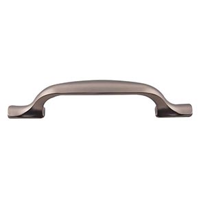 Top Knobs [TK863AG] Die Cast Zinc Cabinet Pull Handle - Torbay Series - Standard Size - Ash Gray Finish - 3 3/4" C/C - 5 1/2" L