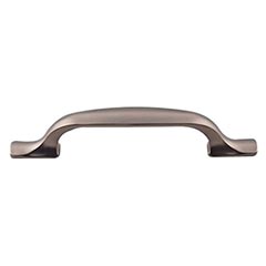 Top Knobs [TK863AG] Die Cast Zinc Cabinet Pull Handle - Torbay Series - Standard Size - Ash Gray Finish - 3 3/4" C/C - 5 1/2" L