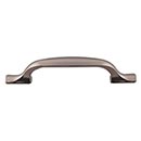 Top Knobs [TK863AG] Die Cast Zinc Cabinet Pull Handle - Torbay Series - Standard Size - Ash Gray Finish - 3 3/4" C/C - 5 1/2" L