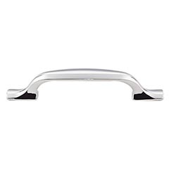 Top Knobs [TK863PC] Die Cast Zinc Cabinet Pull Handle - Torbay Series - Standard Size - Polished Chrome Finish - 3 3/4" C/C - 5 1/2" L