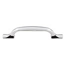 Top Knobs [TK863PC] Die Cast Zinc Cabinet Pull Handle - Torbay Series - Standard Size - Polished Chrome Finish - 3 3/4" C/C - 5 1/2" L