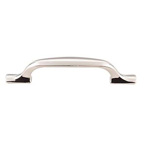 Top Knobs [TK863PN] Die Cast Zinc Cabinet Pull Handle - Torbay Series - Standard Size - Polished Nickel Finish - 3 3/4" C/C - 5 1/2" L