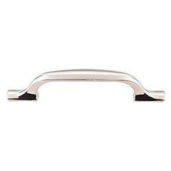 Top Knobs [TK863PN] Die Cast Zinc Cabinet Pull Handle - Torbay Series - Standard Size - Polished Nickel Finish - 3 3/4&quot; C/C - 5 1/2&quot; L