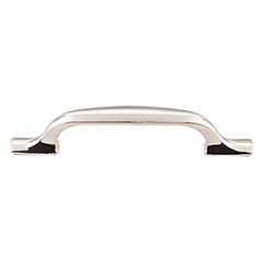 Top Knobs [TK863PN] Die Cast Zinc Cabinet Pull Handle - Torbay Series - Standard Size - Polished Nickel Finish - 3 3/4" C/C - 5 1/2" L