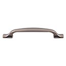 Top Knobs [TK864AG] Die Cast Zinc Cabinet Pull Handle - Torbay Series - Oversized - Ash Gray Finish - 5 1/16" C/C - 6 3/4" L