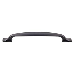 Top Knobs [TK865BLK] Die Cast Zinc Cabinet Pull Handle - Torbay Series - Oversized - Flat Black Finish - 6 5/16" C/C - 8" L