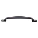 Top Knobs [TK865BLK] Die Cast Zinc Cabinet Pull Handle - Torbay Series - Oversized - Flat Black Finish - 6 5/16" C/C - 8" L