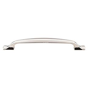 Top Knobs [TK865PN] Die Cast Zinc Cabinet Pull Handle - Torbay Series - Oversized - Polished Nickel Finish - 6 5/16" C/C - 8" L
