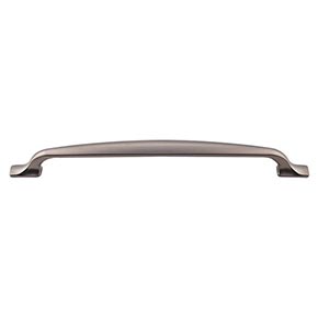 Top Knobs [TK867AG] Die Cast Zinc Cabinet Pull Handle - Torbay Series - Oversized - Ash Gray Finish - 8 13/16" C/C - 10 1/2" L