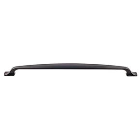 Top Knobs [TK868BLK] Die Cast Zinc Cabinet Pull Handle - Torbay Series - Oversized - Flat Black Finish - 12" C/C - 13 3/4" L