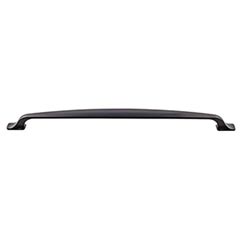Top Knobs [TK868BLK] Die Cast Zinc Cabinet Pull Handle - Torbay Series - Oversized - Flat Black Finish - 12" C/C - 13 3/4" L