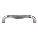 Top Knobs [M923] Die Cast Zinc Cabinet Pull Handle - Bow Series - Standard Size - Pewter Antique Finish - 3 3/4" C/C - 4 3/16" L