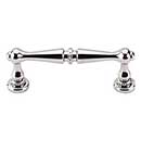 Top Knobs [M1715] Die Cast Zinc Cabinet Pull Handle - Edwardian Series - Standard Size - Polished Nickel Finish - 3&quot; C/C - 3 11/16&quot; L