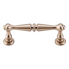 Top Knobs [M1717] Die Cast Zinc Cabinet Pull Handle - Edwardian Series - Standard Size - Brushed Bronze Finish - 3&quot; C/C - 3 11/16&quot; L