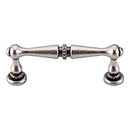 Top Knobs [M1721] Die Cast Zinc Cabinet Pull Handle - Edwardian Series - Standard Size - Pewter Antique Finish - 3&quot; C/C - 3 11/16&quot; L