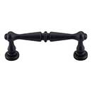 Top Knobs [M1722] Die Cast Zinc Cabinet Pull Handle - Edwardian Series - Standard Size - Flat Black Finish - 3&quot; C/C - 3 11/16&quot; L