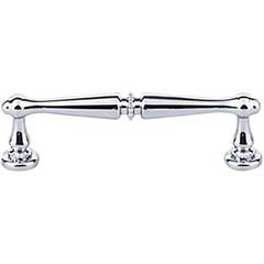 Top Knobs [M1938] Die Cast Zinc Cabinet Pull Handle - Edwardian Series - Standard Size - Polished Chrome Finish - 3 3/4&quot; C/C - 4 7/16&quot; L