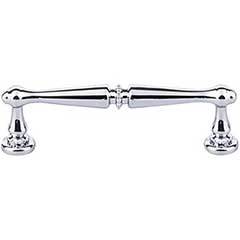 Top Knobs [M1938] Die Cast Zinc Cabinet Pull Handle - Edwardian Series - Standard Size - Polished Chrome Finish - 3 3/4&quot; C/C - 4 7/16&quot; L