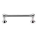 Top Knobs [M1260] Die Cast Zinc Cabinet Pull Handle - Grace Series - Standard Size - Polished Nickel Finish - 3 3/4&quot; C/C - 4 7/16&quot; L