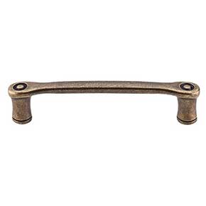Top Knobs [M969] Die Cast Zinc Cabinet Pull Handle - Link Series - Standard Size - German Bronze Finish - 3 3/4" C/C - 4 3/8" L