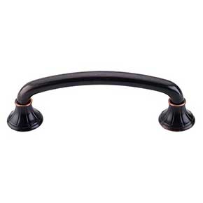 Top Knobs [M1658] Die Cast Zinc Cabinet Pull Handle - Lund Series - Standard Size - Tuscan Bronze Finish - 4" C/C - 5" L