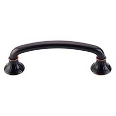 Top Knobs [M1658] Die Cast Zinc Cabinet Pull Handle - Lund Series - Standard Size - Tuscan Bronze Finish - 4" C/C - 5" L