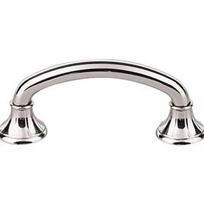 Top Knobs [M1936] Die Cast Zinc Cabinet Pull Handle - Lund Series - Standard Size - Polished Nickel Finish - 3" C/C - 4" L