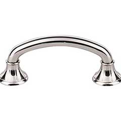 Top Knobs [M1936] Die Cast Zinc Cabinet Pull Handle - Lund Series - Standard Size - Polished Nickel Finish - 3" C/C - 4" L
