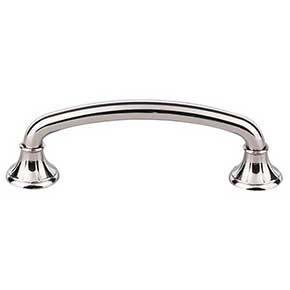 Top Knobs [M1937] Die Cast Zinc Cabinet Pull Handle - Lund Series - Standard Size - Polished Nickel Finish - 4" C/C - 5" L