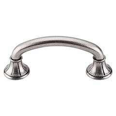 Top Knobs [M962] Die Cast Zinc Cabinet Pull Handle - Lund Series - Standard Size - Pewter Antique Finish - 3" C/C - 4" L